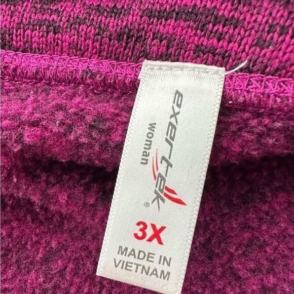 Fleece Lined Zip-up Athletic Top, Size 3X, Exertek Women - Picture 8 of 8